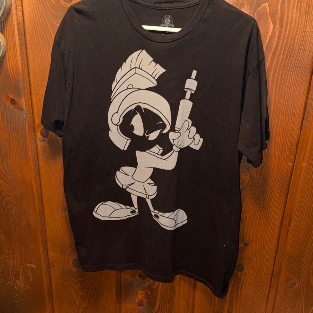 Warner Bros. Black Tee with Marvin the Martian